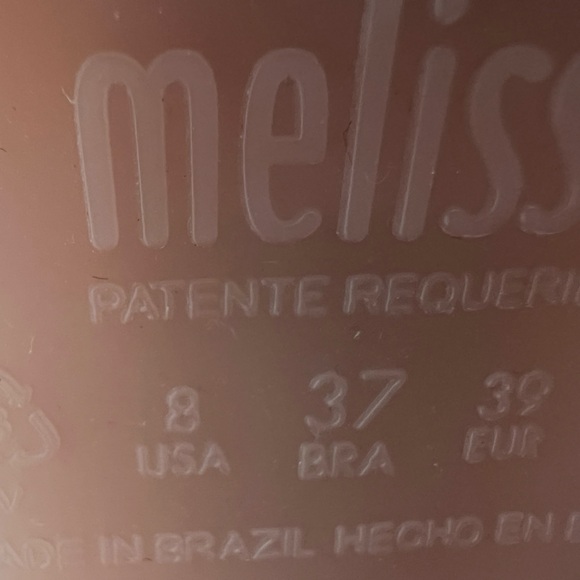 LIKE NEW‼️Melissa Jelly Platform Mule Beige/Nude -Size 8 - Picture 9 of 12